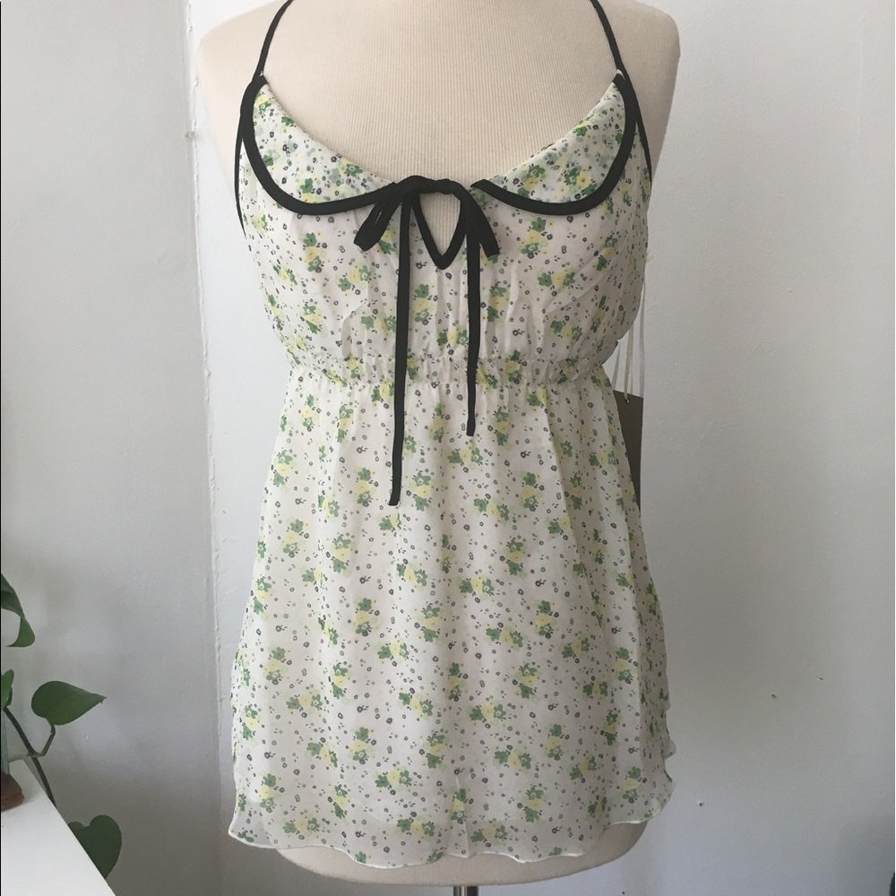 Matty M Silk Floral Racerback Tank